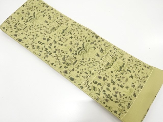 JAPANESE HANHABA OBI / CHIKUZEN HAKATA / WOVEN FOREIGN COUNTRY